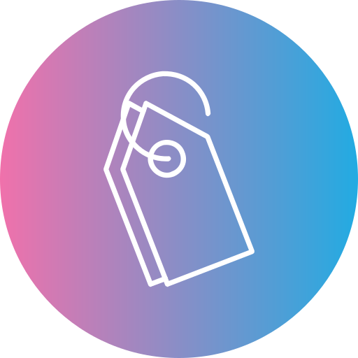 Luggage tag Generic gradient fill icon