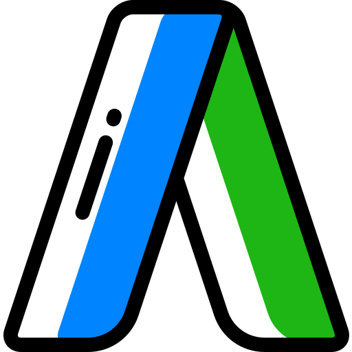 Adwords Detailed Rounded Color Omission icon