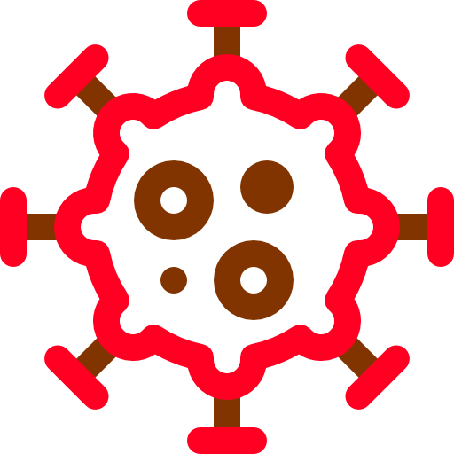 virus Basic Rounded Lineal Color icoon