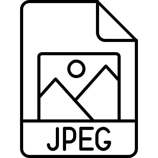 jpg Generic black outline icon