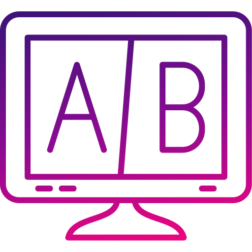 ab-test Generic gradient outline icon