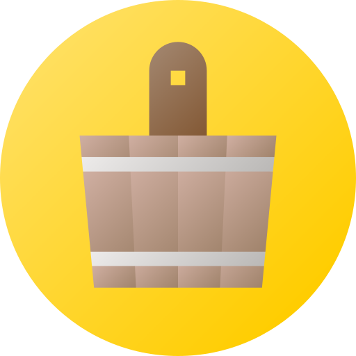 sauna Flat Circular Gradient icon