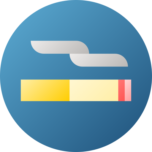 Smoking Flat Circular Gradient icon