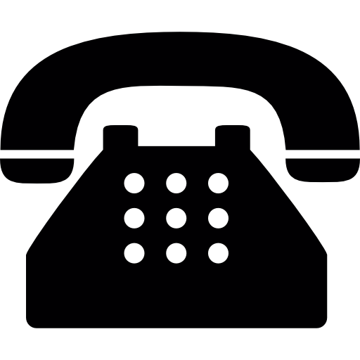 Old typical phone  icon