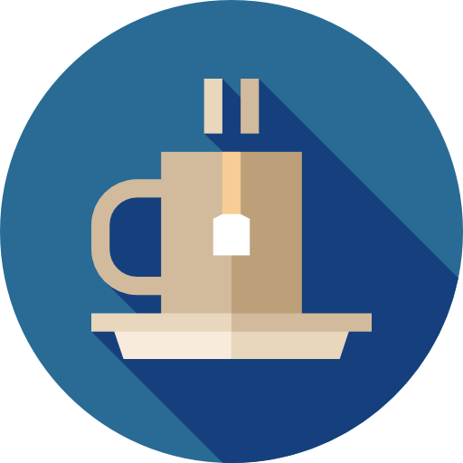 Coffee cup Flat Circular Flat icon