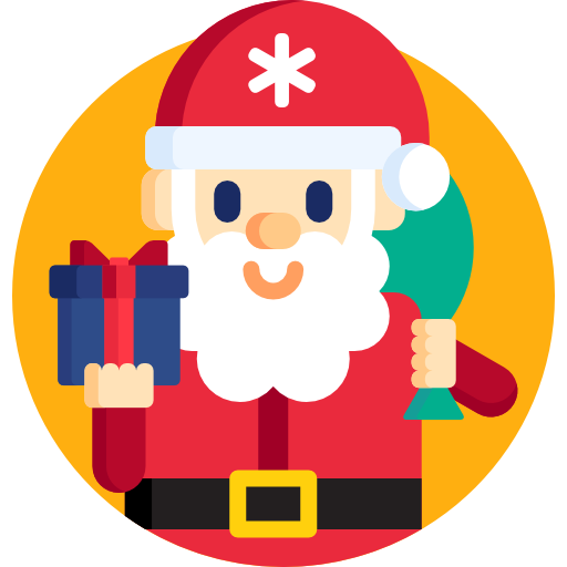 Santa claus Detailed Flat Circular Flat icon