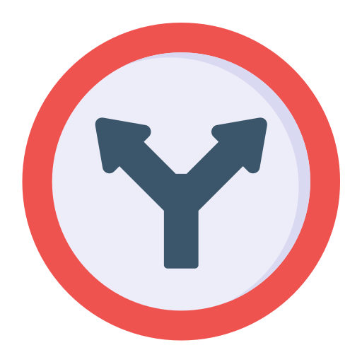 y-kreuzung Generic color fill icon