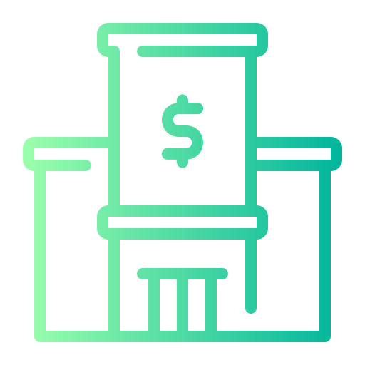 banca Generic gradient outline icona