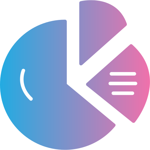 cirkeldiagram Generic gradient fill icoon