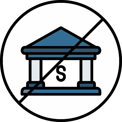 No bank Generic color lineal-color icon