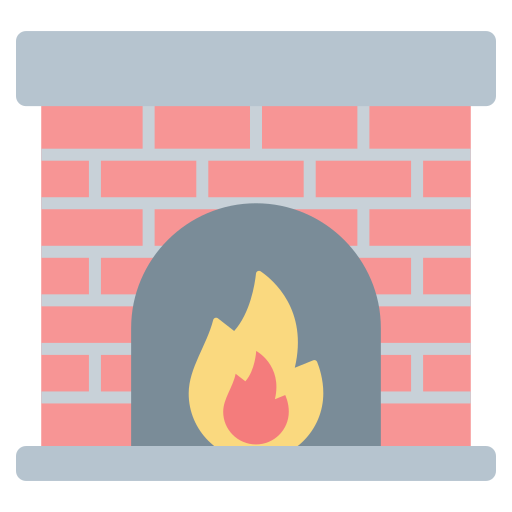 Fireplace Generic color fill icon