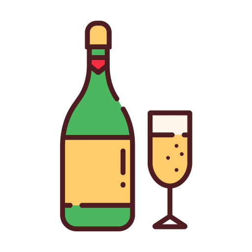 Wine Generic color lineal-color icon