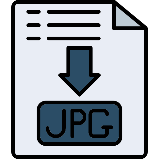 Jpg file format Generic color lineal-color icon