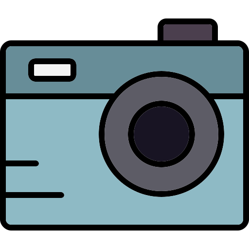 Photo camera Generic color lineal-color icon