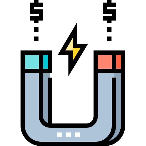 magnet Detailed Straight Lineal color icon