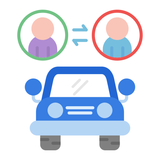 Carpool Generic color fill icon