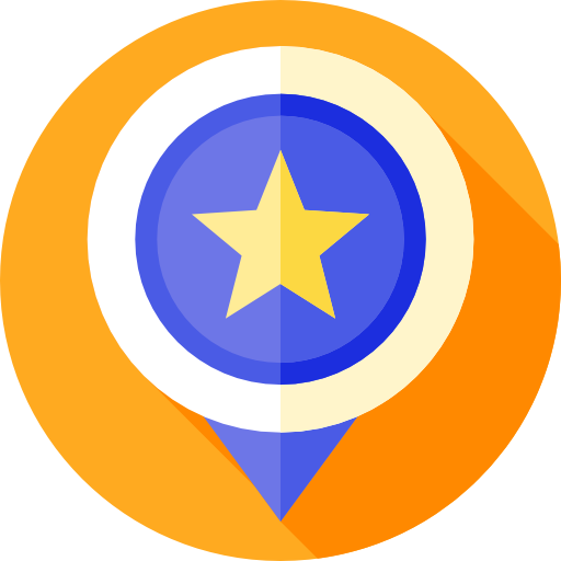 핀 Flat Circular Flat icon