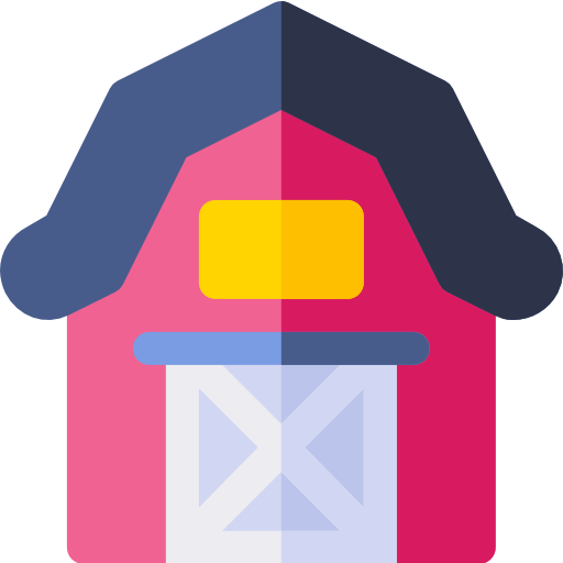 Barn Basic Rounded Flat icon