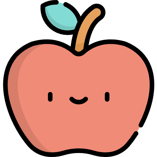 apfel Kawaii Lineal color icon