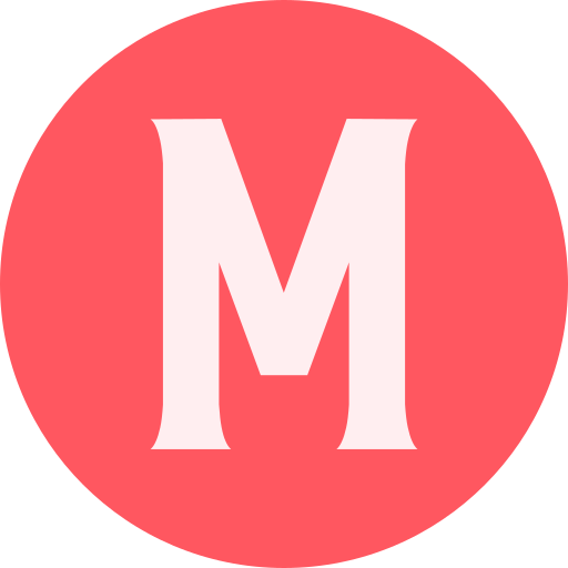 buchstabe m Generic color fill icon