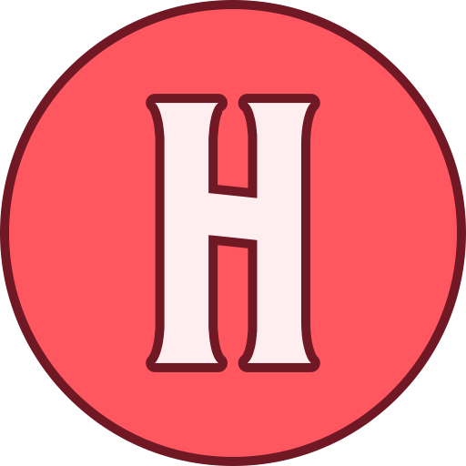 buchstabe h Generic color lineal-color icon