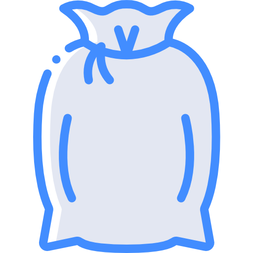 Sack Basic Miscellany Blue icon