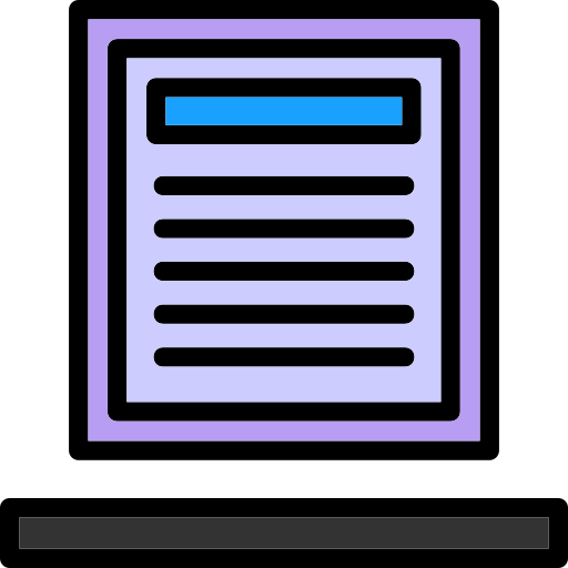 Document Generic color lineal-color icon