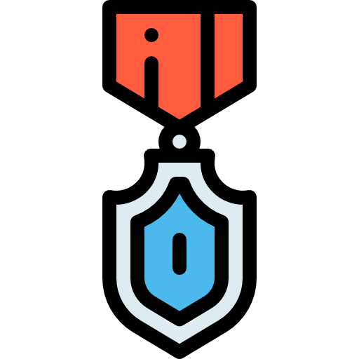 Medal Detailed Rounded Lineal color icon