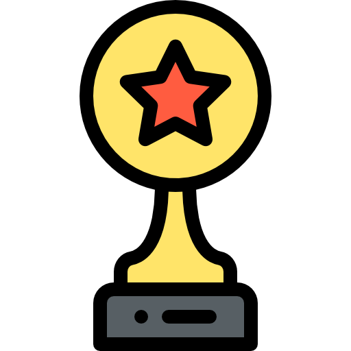 Trophy Detailed Rounded Lineal color icon