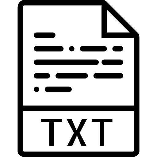 txt Basic Miscellany Lineal icon