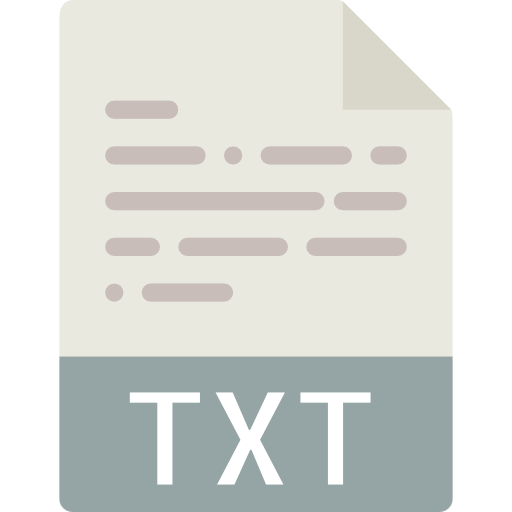 txt Basic Miscellany Flat icon