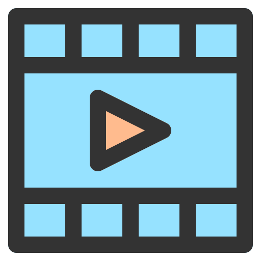 Video Generic color lineal-color icon