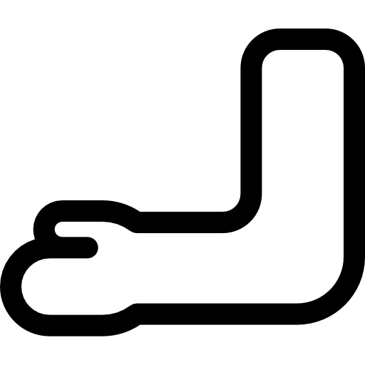 arm Basic Rounded Lineal icoon