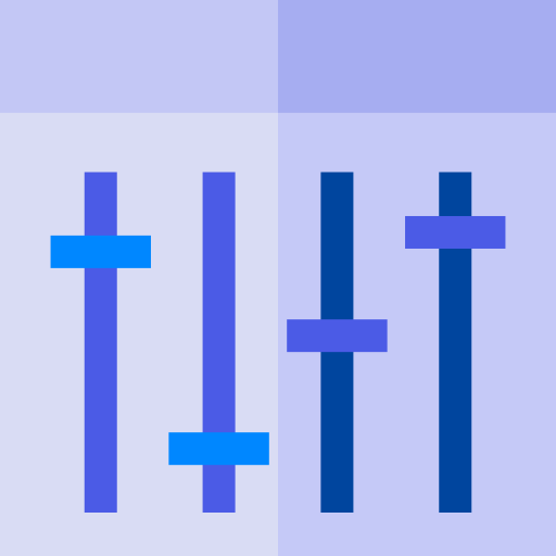 イコライザ Basic Straight Flat icon