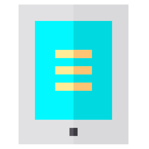 tablette Basic Straight Flat icon