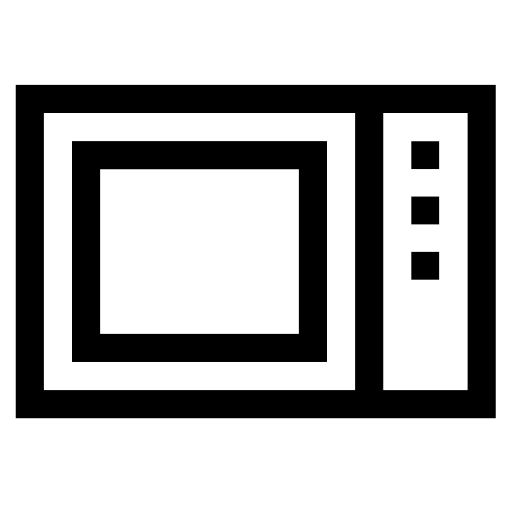 Microwave Basic Straight Lineal icon