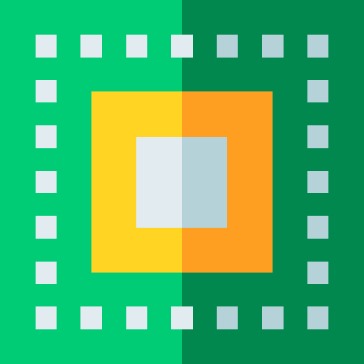 cpu Basic Straight Flat icon