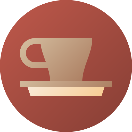 Espresso Flat Circular Gradient icon