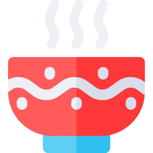 Hot soup Basic Rounded Flat icon