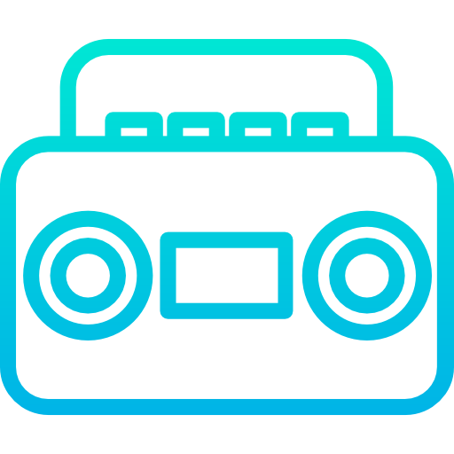 Boombox Kiranshastry Gradient icon