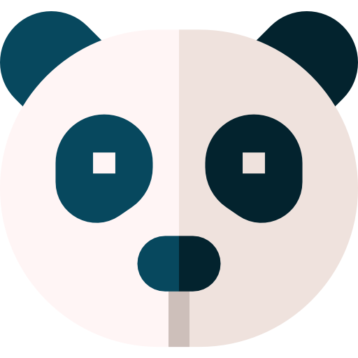 Panda Basic Straight Flat icon