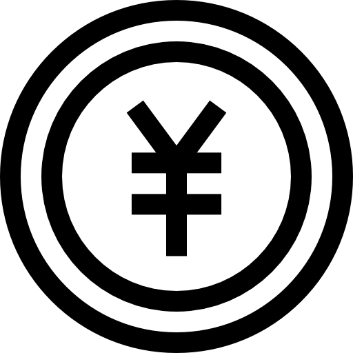 yuan Basic Straight Lineal icoon