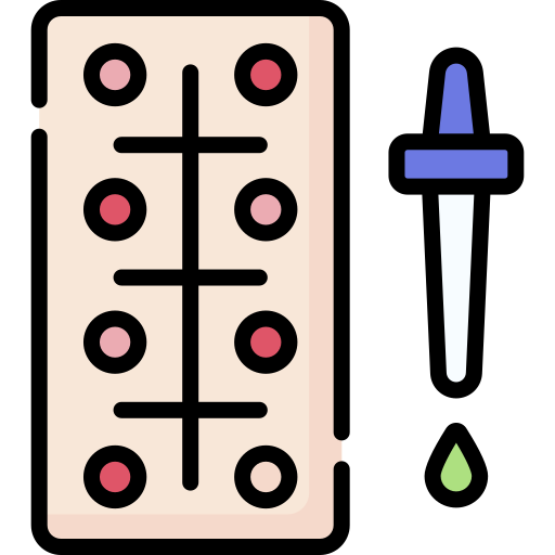 Allergy test Special Lineal color icon