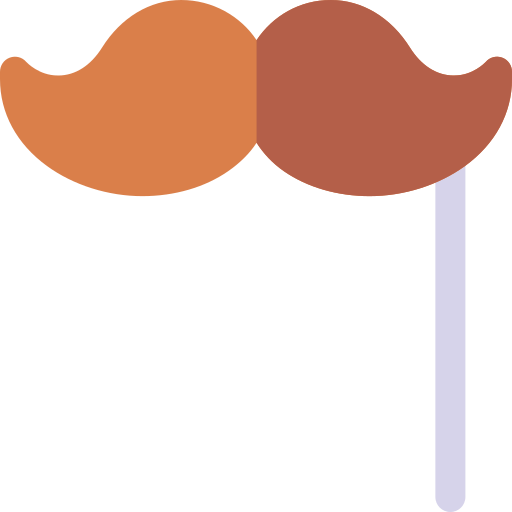 Moustache Basic Rounded Flat icon