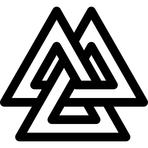 valknut Basic Rounded Lineal Icône