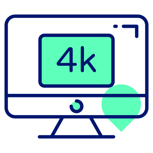 4k-film Generic color lineal-color icon