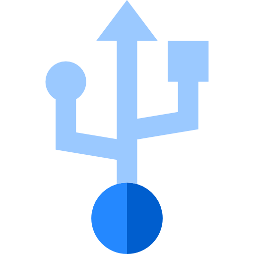 usb Basic Straight Flat icon