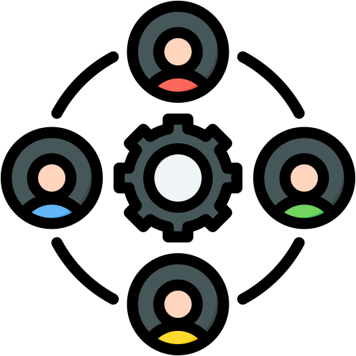 team Generic color lineal-color icon