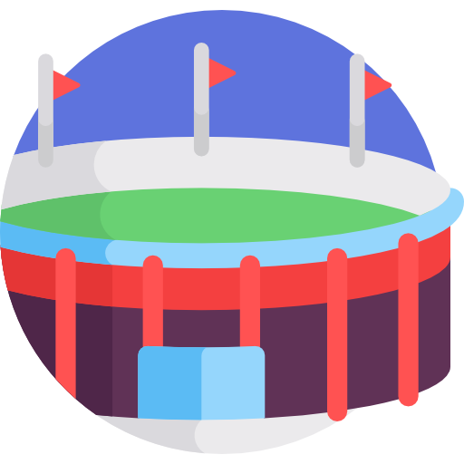 stadion Detailed Flat Circular Flat icoon