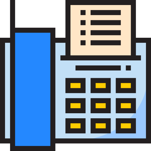 fax srip Lineal Color icon